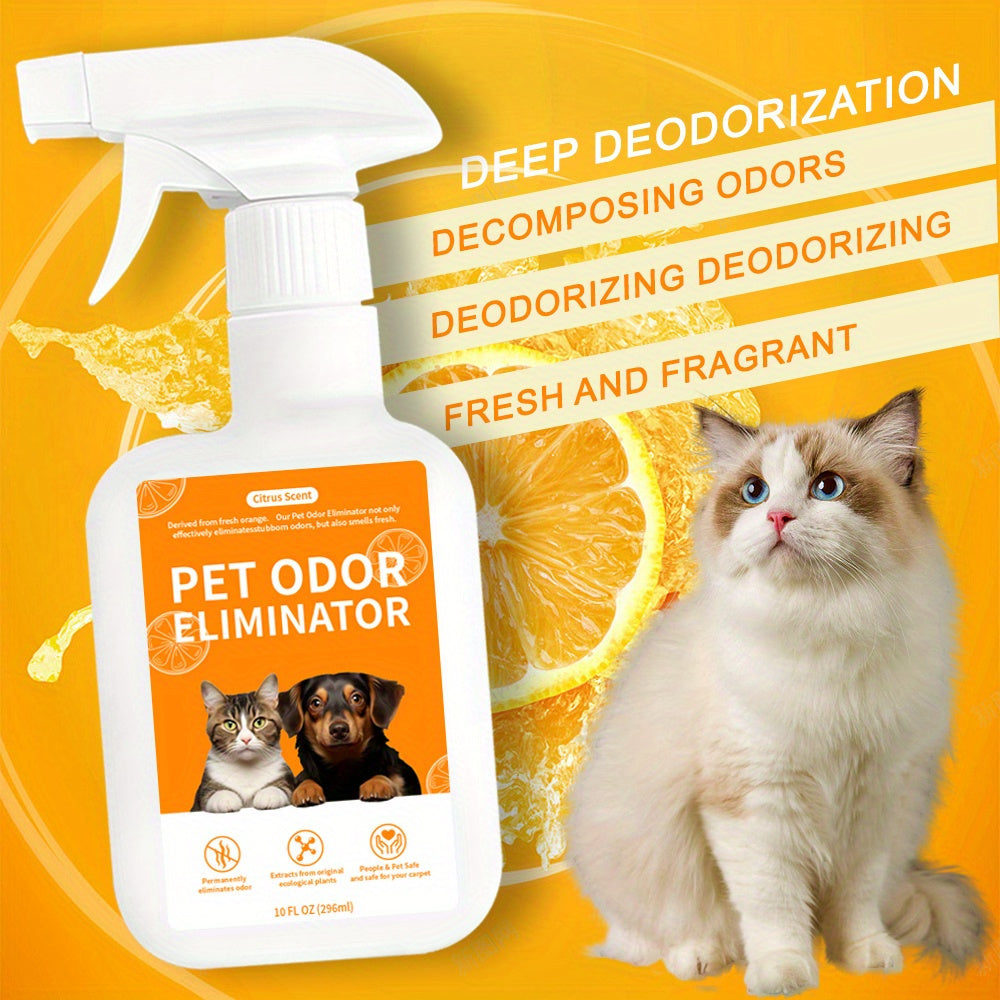 Spray eliminador de olores para mascotas de 10,14 oz: potente desodorante para perros y gatos, seguro para muebles, pisos y ropa