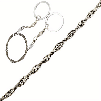 Portable Stainless Steel Survival Chain Saw - Manual Outdoor Wire Saw for Camping, Hiking, and Backpacking - Hiccupzz