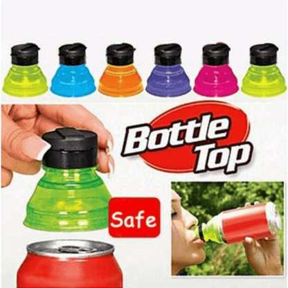 6 Pcs Reusable Can Covers - Perfect for Soda, Beer, Energy Drinks & More - Ideal for Picnics, Beach Parties & Gatherings, Pop Can Bottle Tops, Juice Seltzer