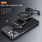 Suitable for iPhone 15 new frameless metal magnetic holder mobile phone case Apple 14 bare metal protective cover - Hiccupzz