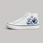 Men's Football Cup Anime Pattern Lace Up Canvas Shoes, High Top Casual Shoes For Outdoor Walking Traveling - Hiccupzz