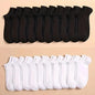 Unisex Low Cut Ankle Socks - 10/20/40 Pairs, Black, White, Grey - Hiccupzz