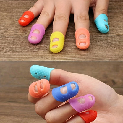 5/10pcs Thick Silicone Finger Cots – Money Counting and Page Turning Grip - Hiccupzz