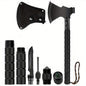 Survival Axe Kit - Camping Axe, Off-Roading Multitool Folding Hatchet with Hammer, Versatile Survival Axe