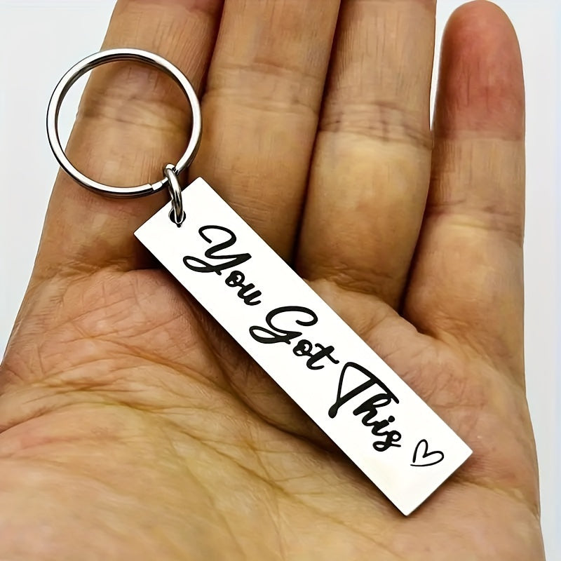 "You Got This" Motivational Stainless Steel Keychain