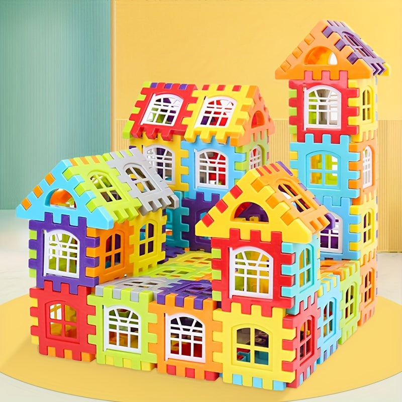 127 Pcs Kids Interlocking Building Blocks Set - Educational PP Plastic Bricks for Creative Play & Brain Development