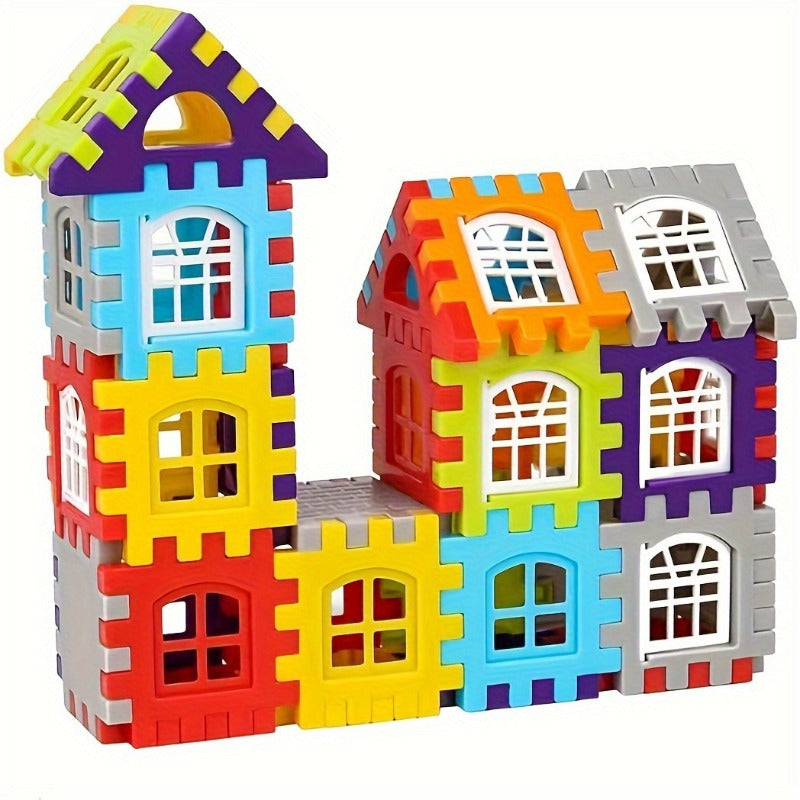 127 Pcs Kids Interlocking Building Blocks Set - Educational PP Plastic Bricks for Creative Play & Brain Development