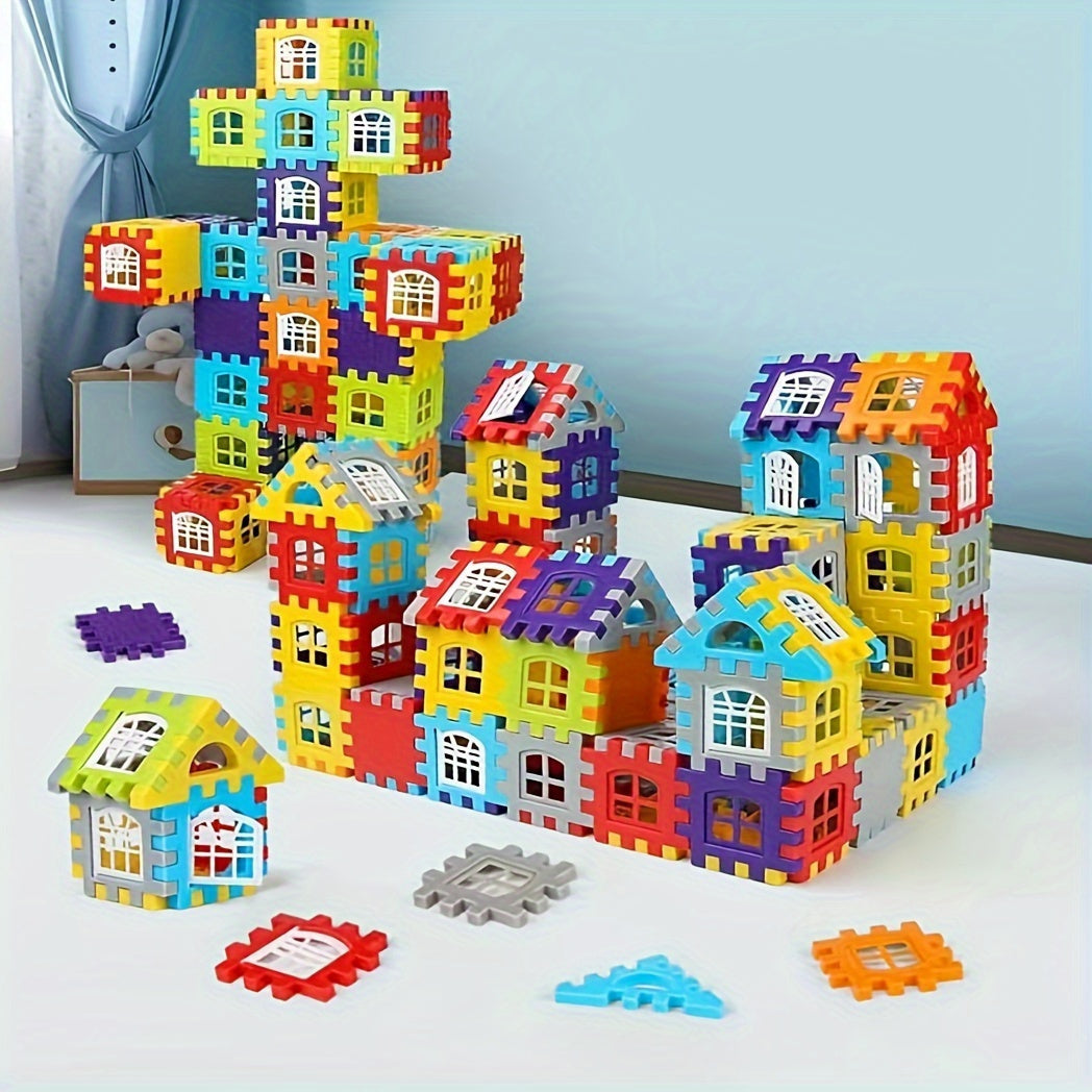 127 Pcs Kids Interlocking Building Blocks Set - Educational PP Plastic Bricks for Creative Play & Brain Development