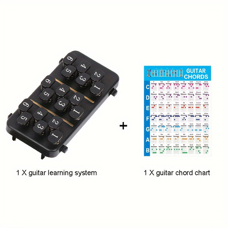 1 Set Folk Guitar Chord Learning System Assist Tool for Beginners