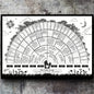 Family Tree Chart Poster for 6 Generations - Unframed Ancestral Genealogy Record, Fill-in-the-Blank Canvas Wall Art