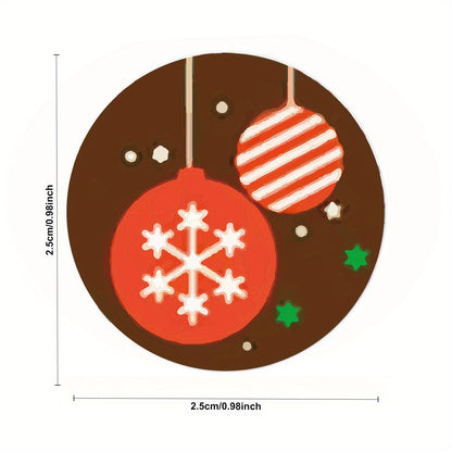 24-Pack Christmas Stickers: 8 Unique Holiday-Themed Designs for Gift Wrapping and Party Decorations - Hiccupzz