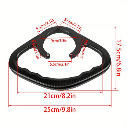 Kawasaki Passenger Fuel Tank Handle - Aluminum Alloy Armrest for Z800, Z1000, ER-6N, ER-6F, Ninja 300, ZX-6R, ZX-10R, ZZR1400 - Available in Black, Red, Blue, Green - Hiccupzz