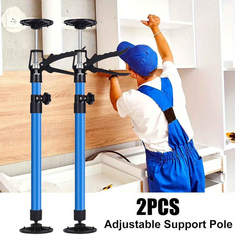 2 Pcs Cabinet Jack Support Pole - Adjustable Telescopic Support Rod