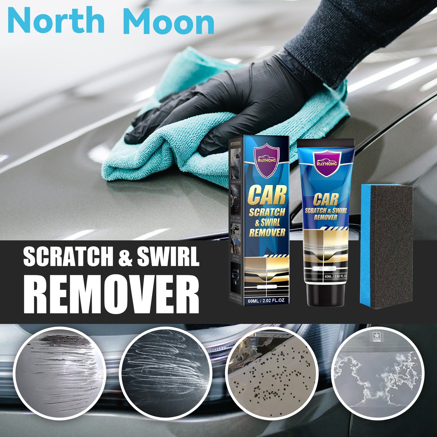 3 Pack Car Scratch & Swirl Remover Paste - Auto Care & Paint Repair