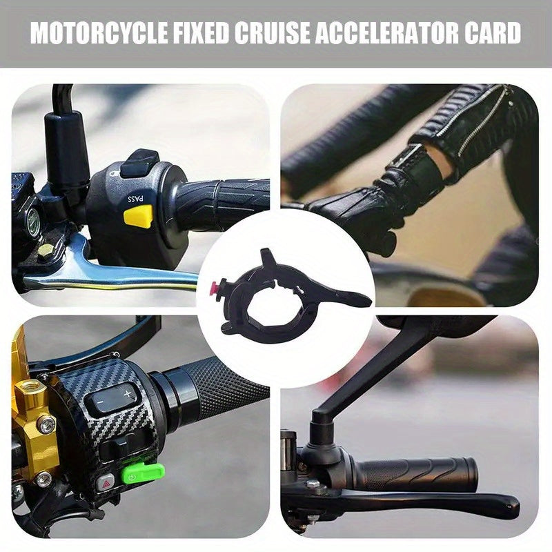 Easy-Install Motorcycle Throttle Assist - Durable PC Cruise Control Clip for Enhanced Riding Comfort