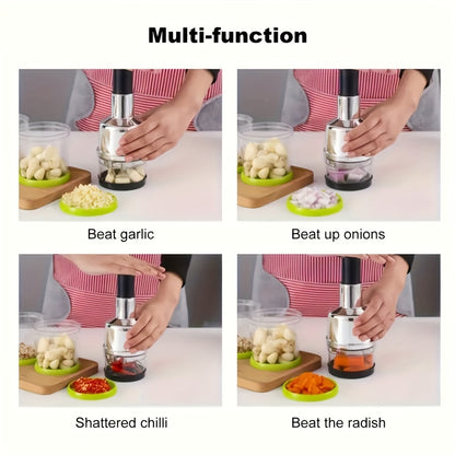 1 Pc Manual Garlic Press & Food Chopper