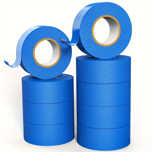 8-Pack Multi-Surface Blue Painter's Tape - 0.94" Width, 65ft Length/Roll, Total 520ft