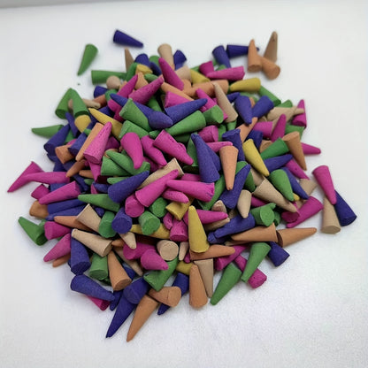 Assorted Lavender Sandalwood Pagoda Cones: Natural Wood Incense Sticks (10 pcs) for Deodorizing, Yoga, Meditation, and Spa - Perfect Valentine's Day Gift - Hiccupzz