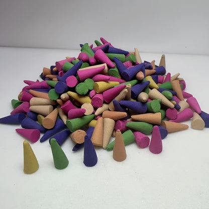 Assorted Lavender Sandalwood Pagoda Cones: Natural Wood Incense Sticks (10 pcs) for Deodorizing, Yoga, Meditation, and Spa - Perfect Valentine's Day Gift - Hiccupzz