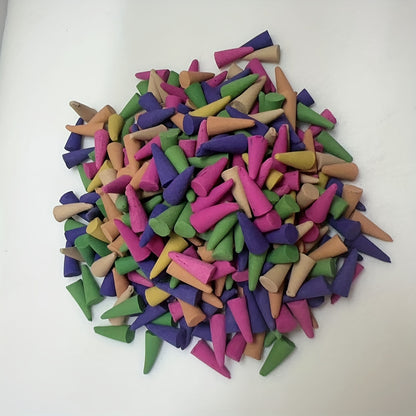 Assorted Lavender Sandalwood Pagoda Cones: Natural Wood Incense Sticks (10 pcs) for Deodorizing, Yoga, Meditation, and Spa - Perfect Valentine's Day Gift - Hiccupzz