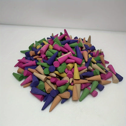 Assorted Lavender Sandalwood Pagoda Cones: Natural Wood Incense Sticks (10 pcs) for Deodorizing, Yoga, Meditation, and Spa - Perfect Valentine's Day Gift - Hiccupzz