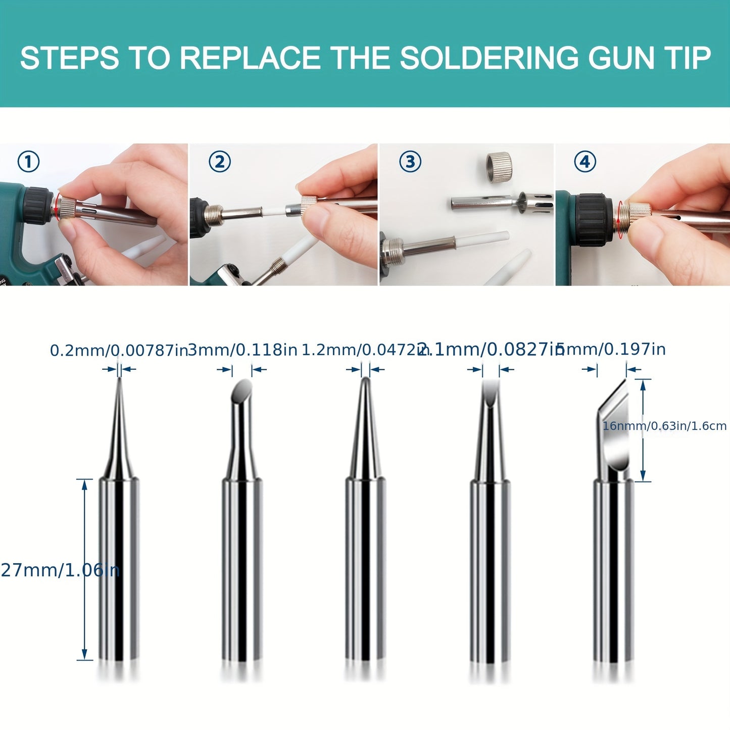 Electric Auto Soldering Iron Gun Kit Hand-Held Tweezers Wire Welding Tool