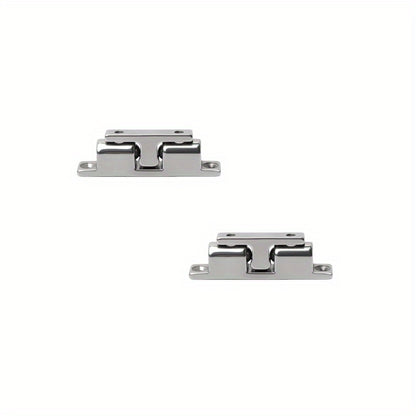 1 Pc/2 Pcs Stainless Steel Magnetic Door Latch - No-Drill Suction, Strong Magnetic, Anti-Collision, for Bedroom, Bathroom, Wardrobe, Cabinet