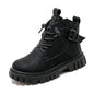 Boy Martin Boots Children Plus Fleece Shortautumn And Winter - Hiccupzz