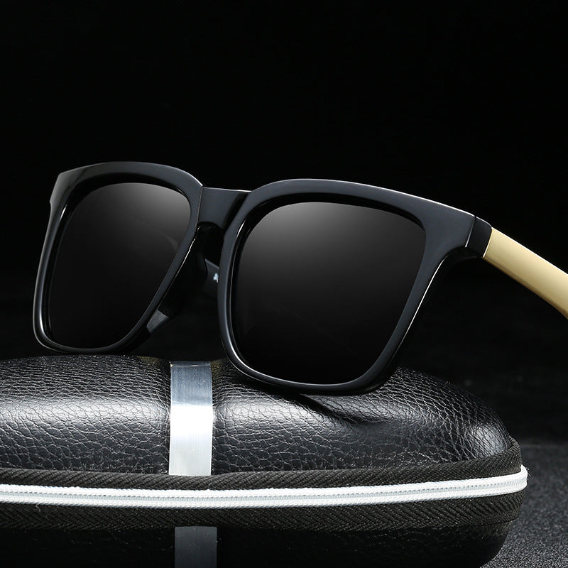 Men's retro square sunglasses