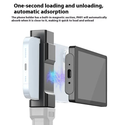 Mobile Phone Selfie Mirror Display Screen Magnetic Suction Phone Clip
