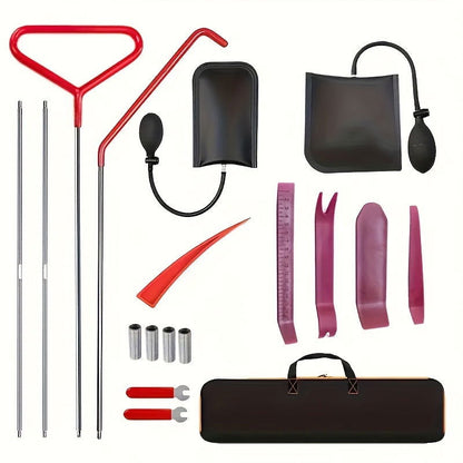 18 Pcs Roadside Auto Emergency Kit with Long Reach Grabber - Essential Car Accessories for Men - Garage Supplies and Gifts - Hiccupzz