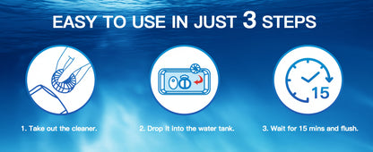 Automatic Toilet Bowl Cleaner Tablets - Low Odor, Long-Lasting Deodorizing, Tough Stain Removal