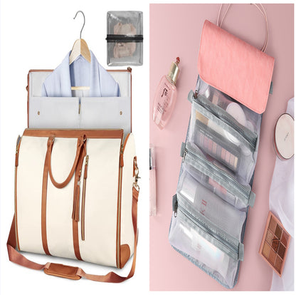 Large-Capacity Waterproof Travel Duffle Bag for Women – Foldable Clothes Tote