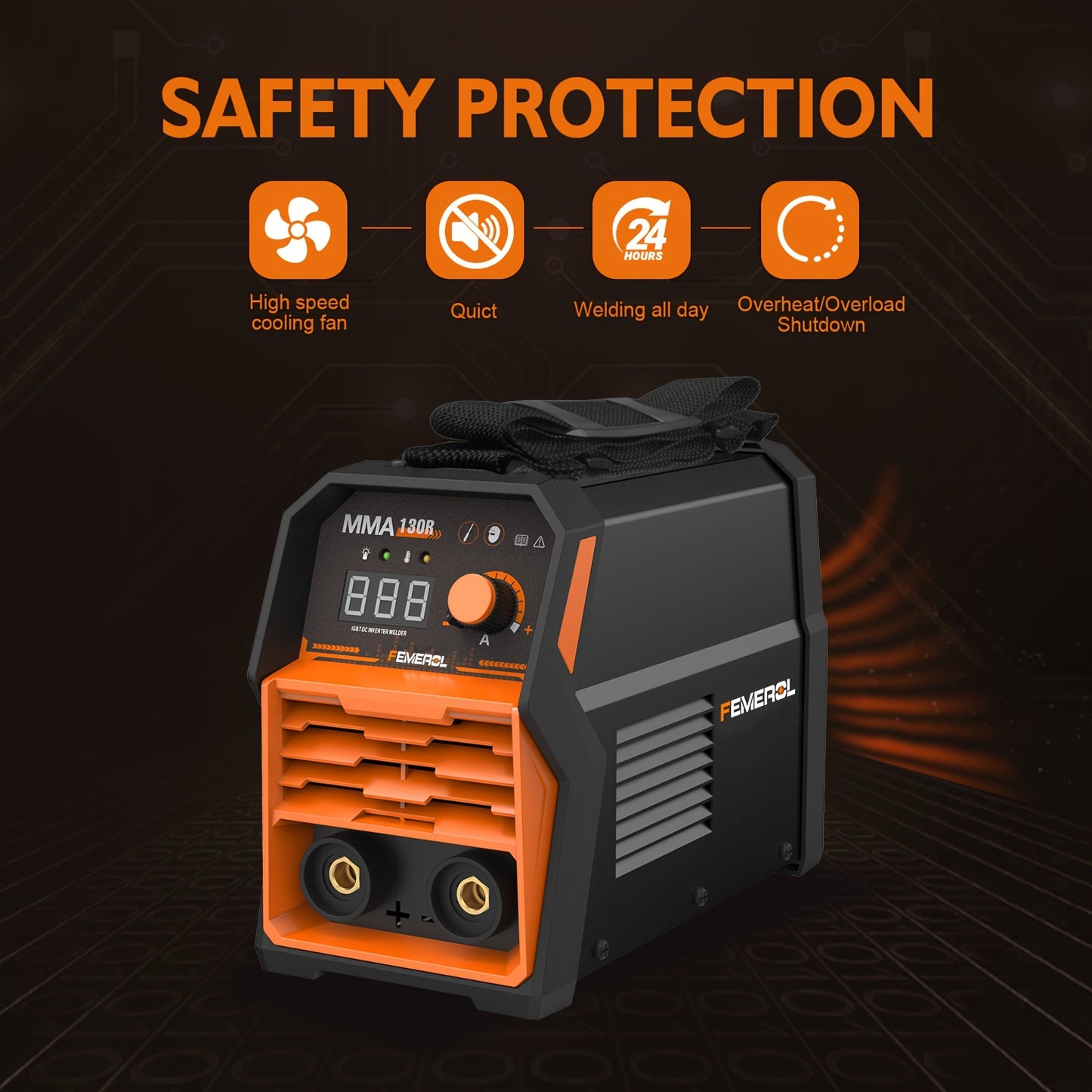 130A Stick Welder, Mini and Portable MMA Welder Hot Start 110V ARC Welding Machine Digital Display IGBT Inverter Welder