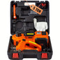 5-Ton Electric Hydraulic Car Jack with Impact Wrench, Built-in Inflator & LED Light for SUV, MPV, Sedan, Truck - Hiccupzz