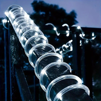 1 Pack Solar Tube String Lights - 8 Modes Outdoor LED Copper Wire Lights - Hiccupzz