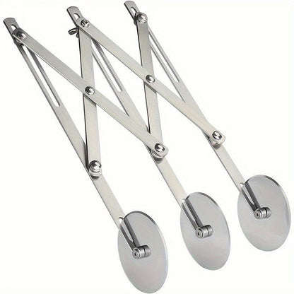 1 Pc/1 Set, Multiple Wheels Dough Roller Cutter, 3/5/7 Wheels Cutter, Stainless Steel Dough Roller And Pizza Roller Cutter, Baking Tools, Home Kitchen Accessories - Hiccupzz