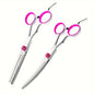 1 Pc/2pcs Professional Curved Dog Grooming Scissors – 1/2 Piece Set for Trimming and Cutting Dog Hair - Hiccupzz