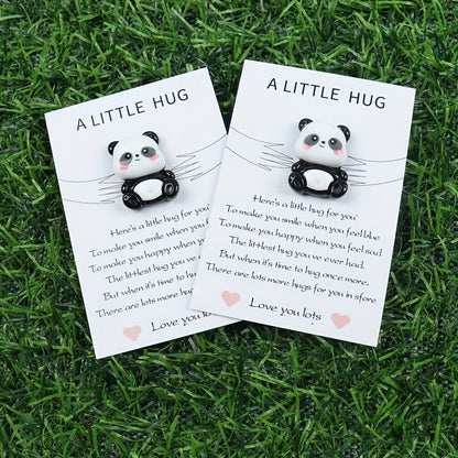 1 Pc / 2 Pcs Cute Panda Blessing Pocket Hug Cards: Birthday, Thank You, and Back to School Gift for Family & Friends - Hiccupzz