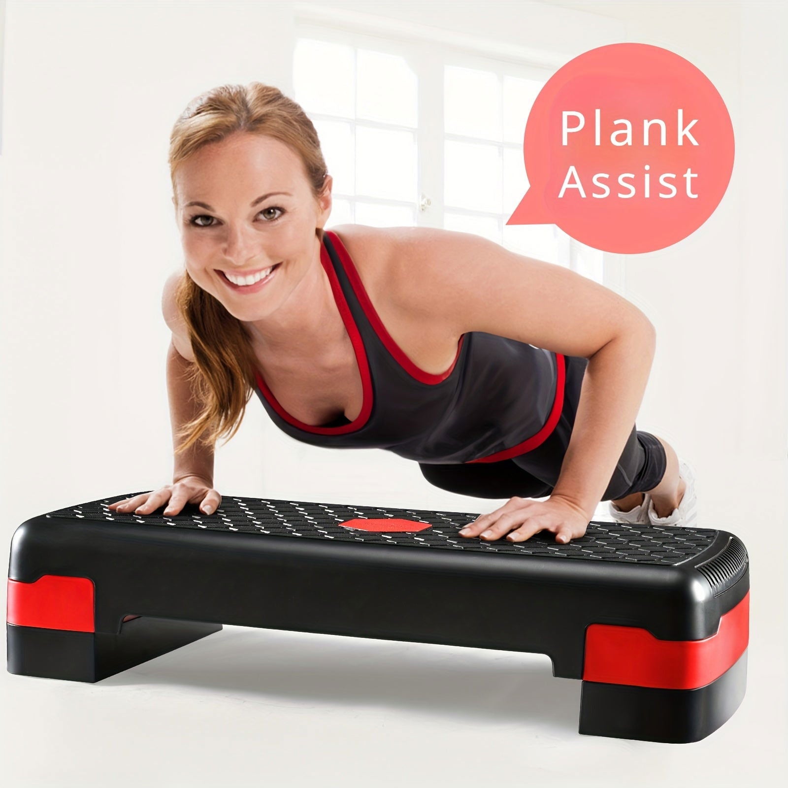 1 Pc Adjustable Fitness Pedal, Fitness Chair, Suitable For Body Core Strength Training, Push-up, Fitness Workout - Hiccupzz