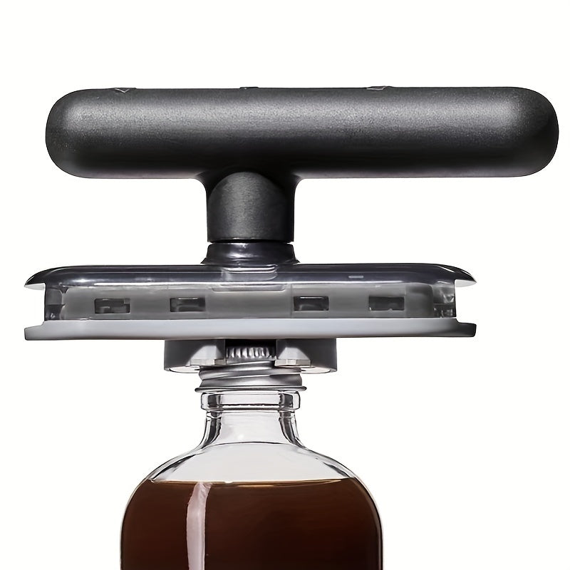 1 Pc Adjustable Multifunctional Jar & Bottle Opener - Metal Can Opener, Jar Lid Gripper, Manual Kitchen Accessory, Party Supplies - Hiccupzz