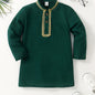 1 Pc Boys Ethnic Style Long Sleeve Shirt, Button Detail, Casual - Hiccupzz