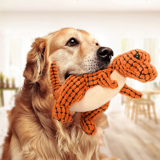 1 Pc Cats and Dogs Pet Plush Dinosaur Toys Interactive Dog Chew Toys Plush Stuffing Pet Supplies - Hiccupzz