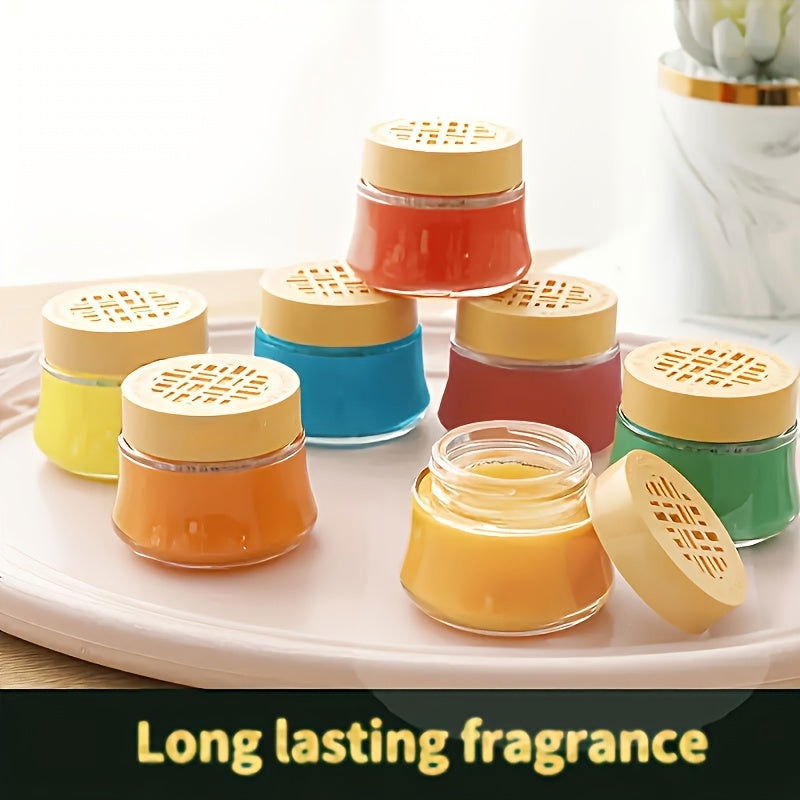 1 Pc Colorful Solid Aromatherapy Air Fresheners, Long-Lasting Fragrance, Multi-Purpose For Indoor, Car & Outdoor, 6.5cm/2.56in Diameter, Assorted Scents - Hiccupzz