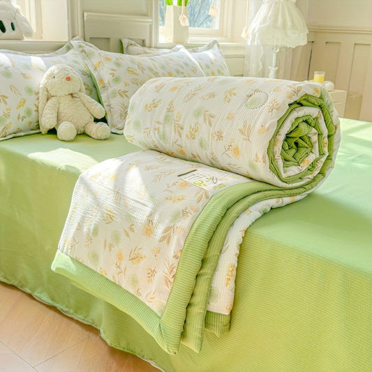 1 Pc Cool blanket Air Conditioning Quilt Light And Breathable, Skin-friendly, And Odorless, Suitable For Single And Double Bedroom - Hiccupzz