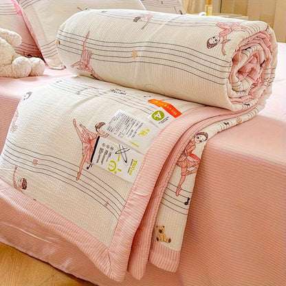 1 Pc Cool blanket Air Conditioning Quilt Light And Breathable, Skin-friendly, And Odorless, Suitable For Single And Double Bedroom - Hiccupzz