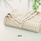1 Pc Cooling Bamboo Fiber Cotton Blend Waffle Blanket - Lightweight Breathable Blanket For Hot Sleepers, Luxury Throws For Bed, Couch And Sofa - Hiccupzz