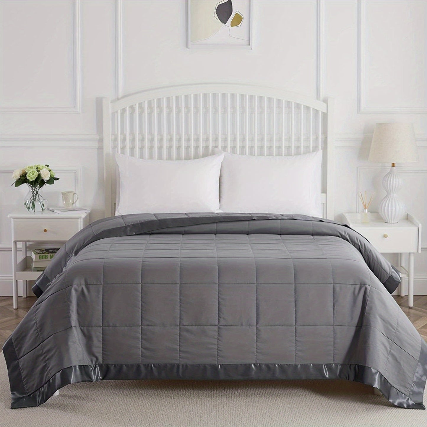 1 Pc Cooling Quilt For Hot Sleepers Breathable Soft Keep Cool Summer Blanket For Bed Couch Sofa Down Alternative Filling - Hiccupzz