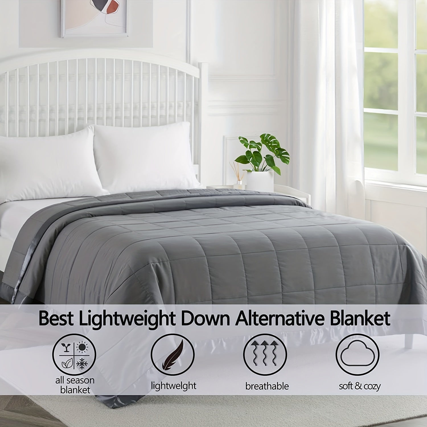1 Pc Cooling Quilt For Hot Sleepers Breathable Soft Keep Cool Summer Blanket For Bed Couch Sofa Down Alternative Filling - Hiccupzz
