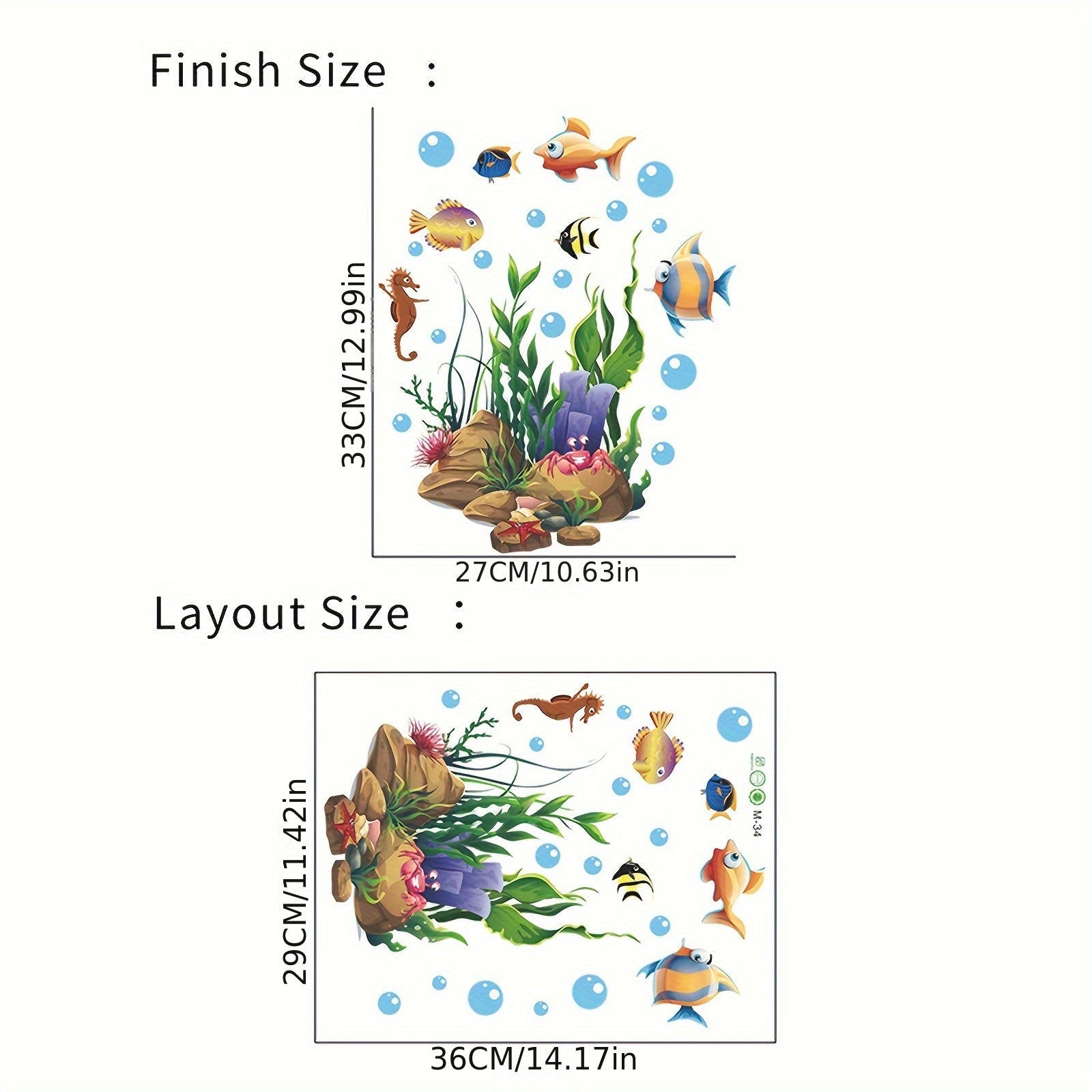 1 Pc Cute Cartoon Marine Life Toilet Sticker Funny Toilet Sticker for Bathroom Home Decoration Self Adhesive Wall Decal - Hiccupzz